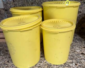 vintage tupperware canister set