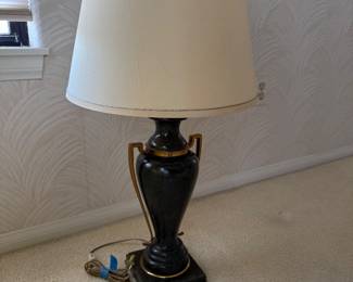 heavy granite table lamps set
