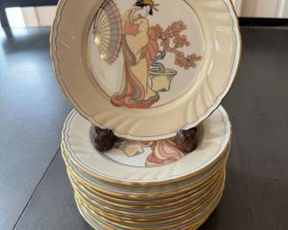 Fitz & Floyd Geisha Girl Plates