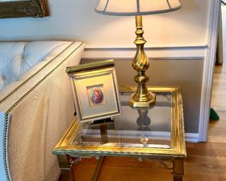 Mastercraft solid brass side table 1968