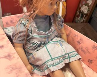 #052 Puppen Kinder Annette Himstedt Kathe Barefoot Children - Kathe 26" Doll in original box $65