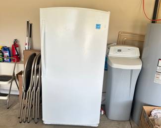 #022		"Clean and Cold! Whirlpool Household Freezer Model EV160NZTQ02 Bring help to move!! 27”d x 30”w x 60”h Per Google “The Whirlpool upright freezer EV160NZTQ02 has a capacity of 15.8 cubic feet”"	 $ 190.00 																						