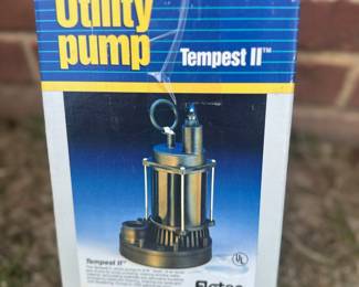 #004		Tempest II Utility Pump (sump pump)	 $ 45.00 																						