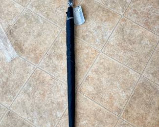 #027		New! Black Nike Golf Umbrella 62” Windproof Rubber Handle NWT Sealed	 $ 30.00 																						