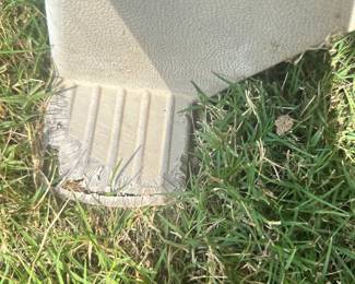 #021		Suncast Hose Reel Cart w Hose. Good preowned condition Works great but has some wear (shown in pictures)	 $ 18.00 																						