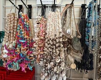 Vintage/Deadstock Shell/MOP/Costume necklaces $5 and up ~ buy in bulk and save $