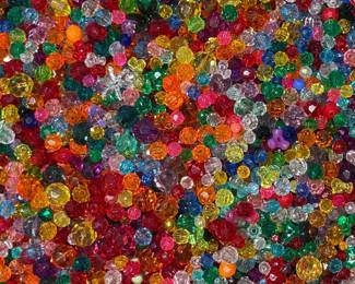 vintage plastic beads from the 90s!