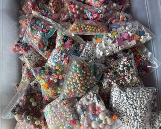 assortment of bulk beads