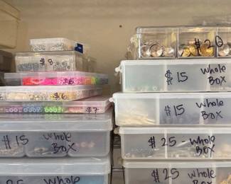 Organized Bulk Jewelry Making/Crafting Supplies