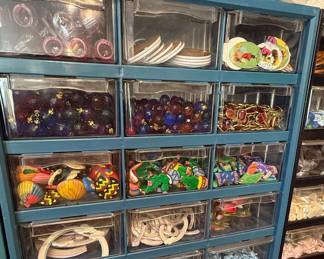 vintage/deadstock charms and pendants + crafting supplies