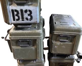 Military surplus waterproof tool / storage boxes