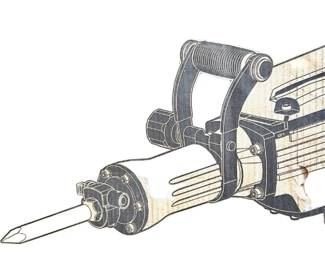Industrial electric demolition jack hammer