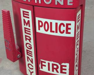 Red Emergency Telephone Box