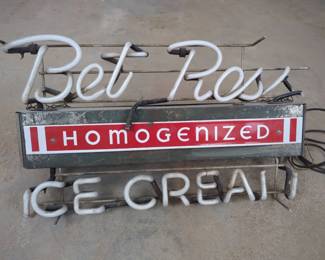 Neon Ice Cream Sign