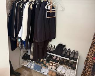 Woman’s designer clothes sizes6/8. Small/medium . Shoes size 6