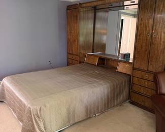 Large Queen Bookshelf Bed-delivery service available