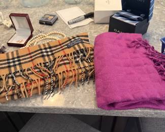 Coach and Burberry scarvedy