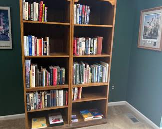 Solid wood bookshelves