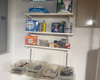 Lightbulbs, miscellaneous tools