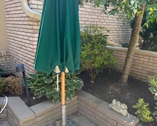 Umbrella and nice heavy stand