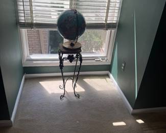 Globe and plant stand