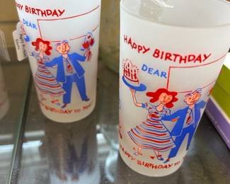 60's VTG Highball Glasses 