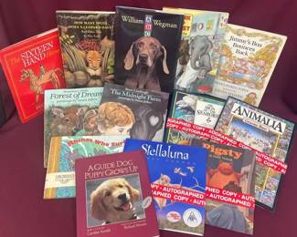 Vtg Signed Animal  Nature Childrens Books