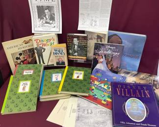 Vtg Disney Themed Books  Memorabilia, 3 Autographed