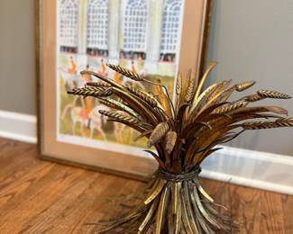 Hollywood Regency wheat table base
