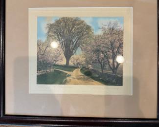 Wallace Nulting "Windsor Blossoms" hand colored photo