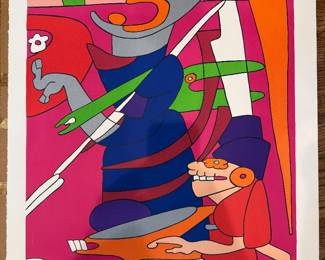 Joan Worth screen print/silkscreen 