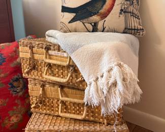 Lots of woven baskets!