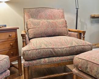 Minton- Spidell chairs and ottoman