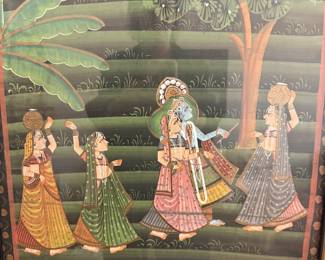 Charming Krishna Leela painting