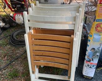 Vintage folding chairs 