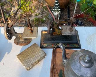 Antique children’s sewing machines