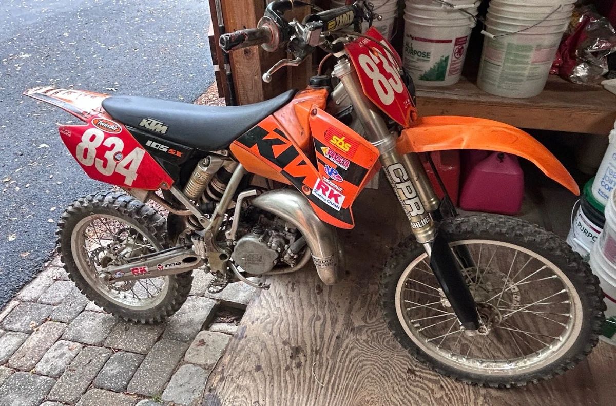 KTM 105 SX youth motocross dirt bike