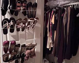 Lots of clothing throughout the home