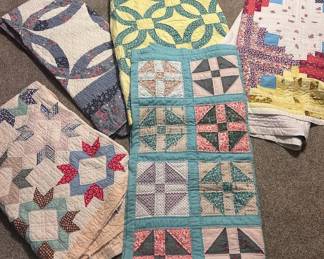 Several quilts