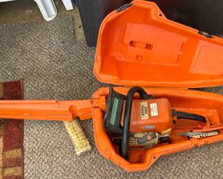 Stihl gasoline chainsaw with case