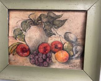 Signed oil painting