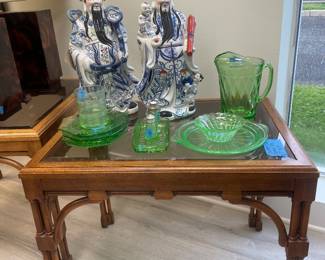 Green depression glass