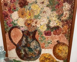 Signed oil painting