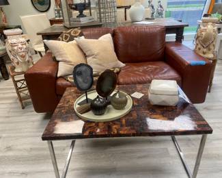 Palecek penshell coffee table