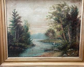 Signed oil painting