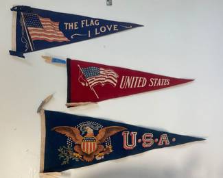 Vintage Americana pennants