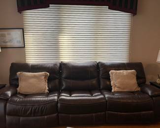 Power reclining  extra long 4 person sofa