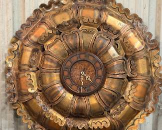 Brass antique clock 