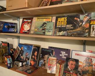 James Bond items.