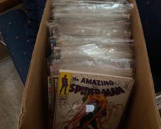 Marvel and DC silver age comics.